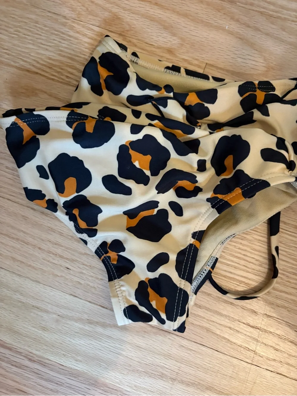 Art Class Girls 2-Piece Leopard Print Bikini Swimsuit NWT UPF 50+, XS, 4/5
